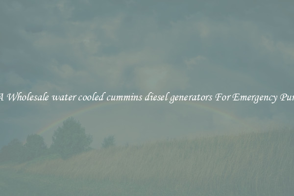 Get A Wholesale water cooled cummins diesel generators For Emergency Purposes