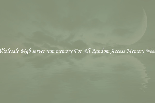 Wholesale 64gb server ram memory For All Random Access Memory Needs