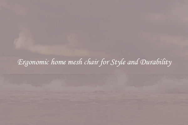 Ergonomic home mesh chair for Style and Durability