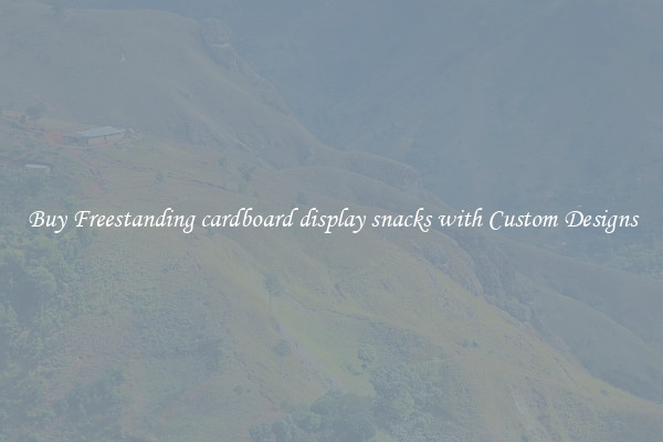 Buy Freestanding cardboard display snacks with Custom Designs