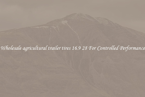 Wholesale agricultural trailer tires 16.9 28 For Controlled Performance