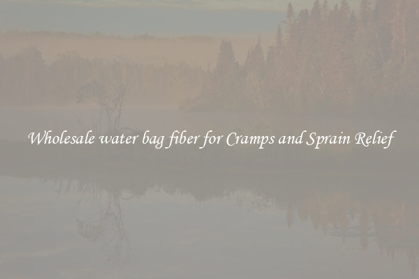 Wholesale water bag fiber for Cramps and Sprain Relief