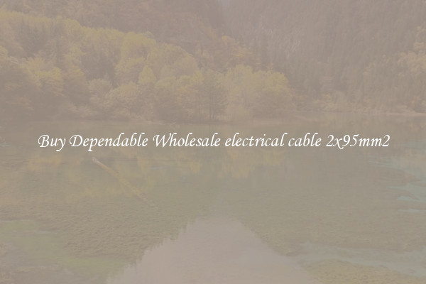 Buy Dependable Wholesale electrical cable 2x95mm2