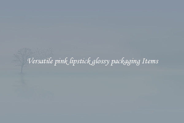 Versatile pink lipstick glossy packaging Items